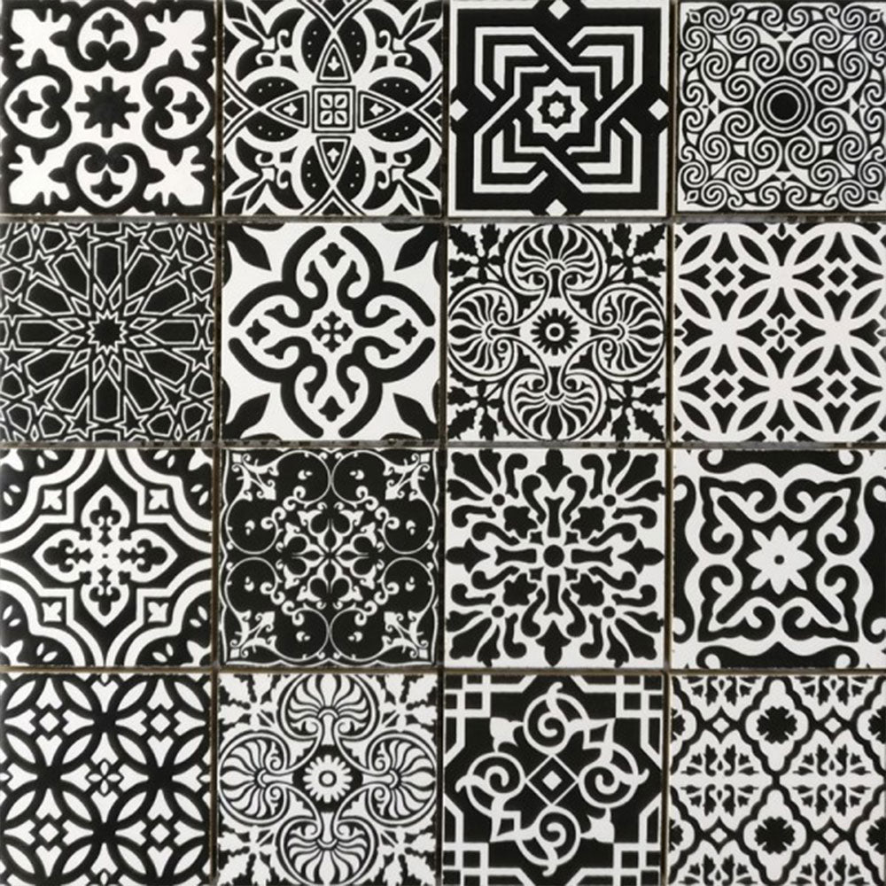 Bati Orient Ceramic Patchwork Mosaic 11.80" x 11.80"