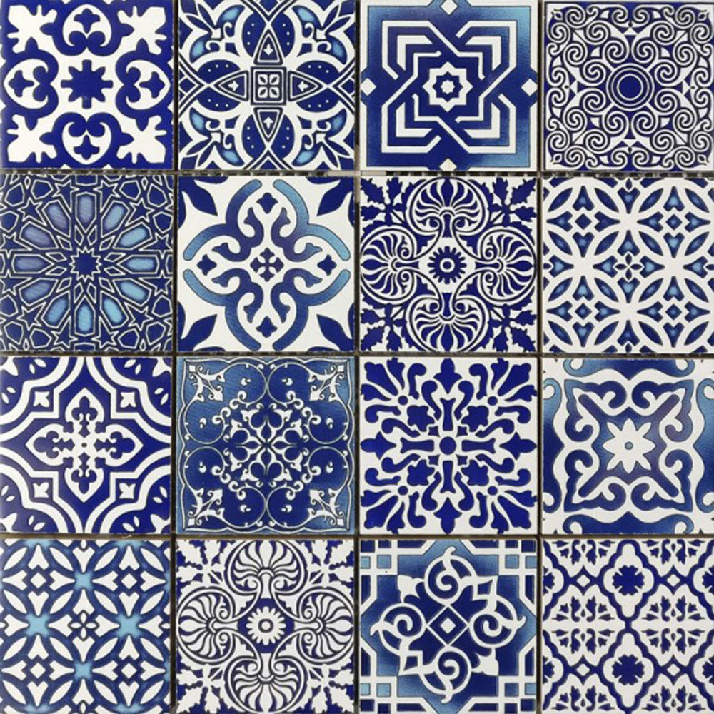 Bati Orient Ceremic Patchwork 11.8" x 11.8" Mosaic - Square