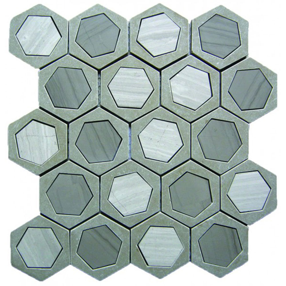 Bati Orient Mix Hexagon Mosaic 11.70" x 12.70"
