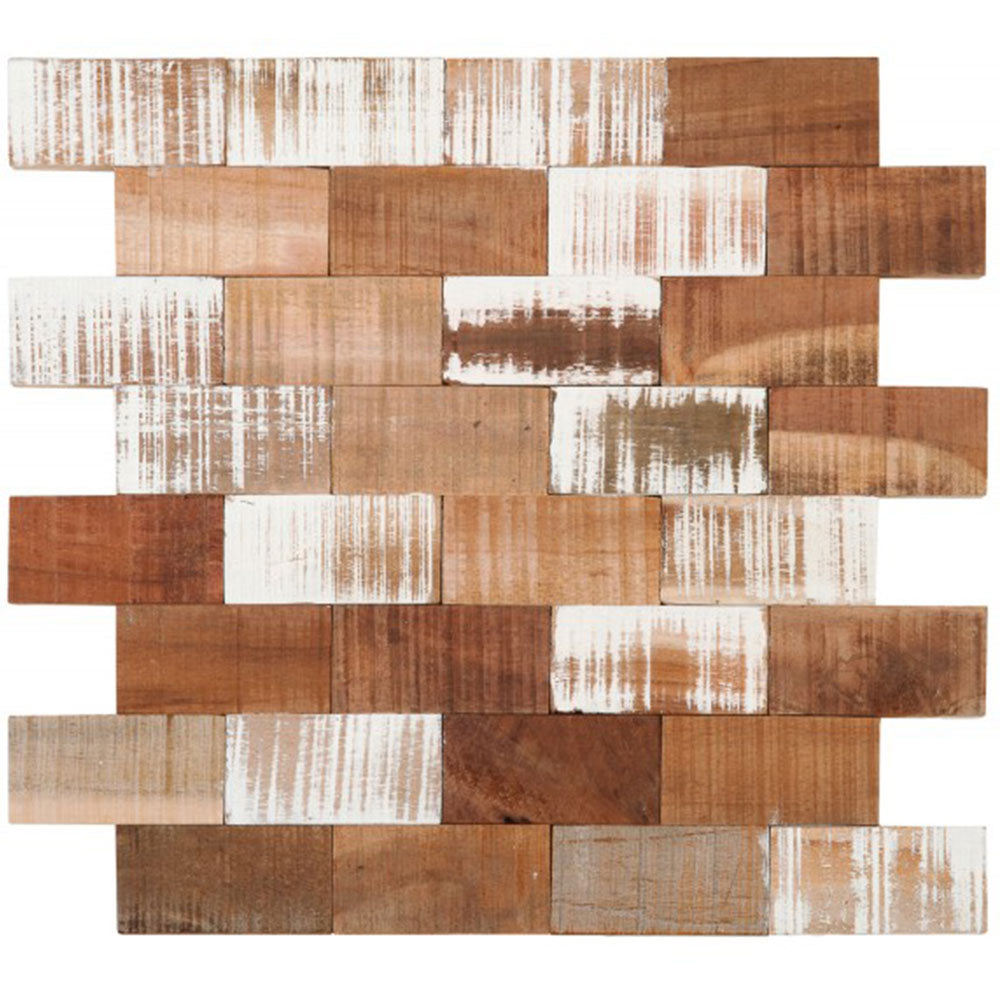 Bati Orient Wood Brick Mosaic 13" x 14.40"