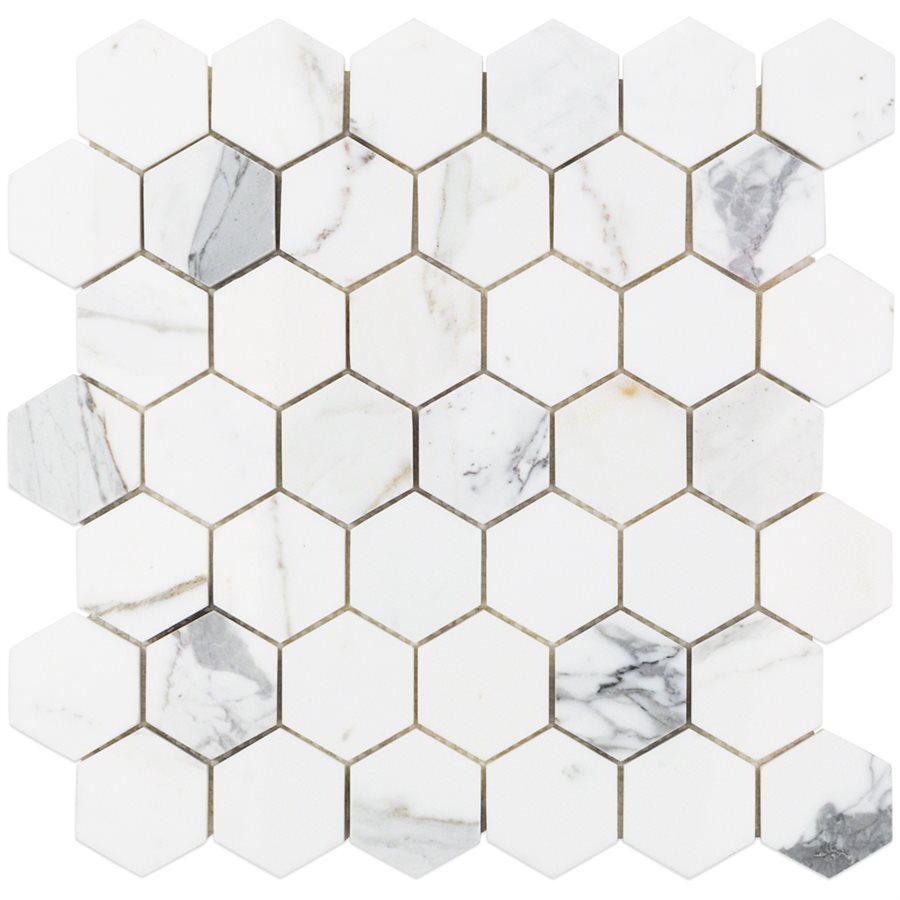 Soho Studio Calacatta 2 Inch Hexagon 11.75" x 12.37"