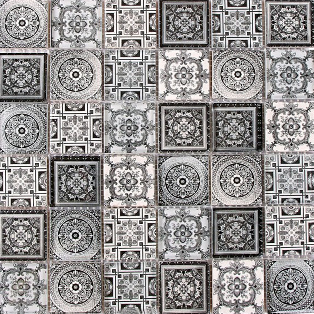 Bati Orient Glass Patchwork Mosaic 11.80" x 11.80"
