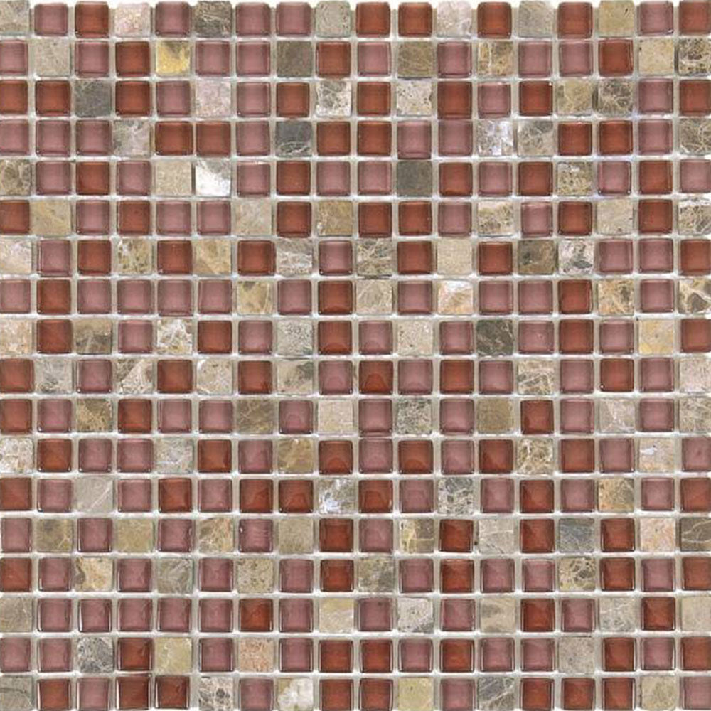 Bati Orient Glossy Glass Mosaic Tile 12" x 12"