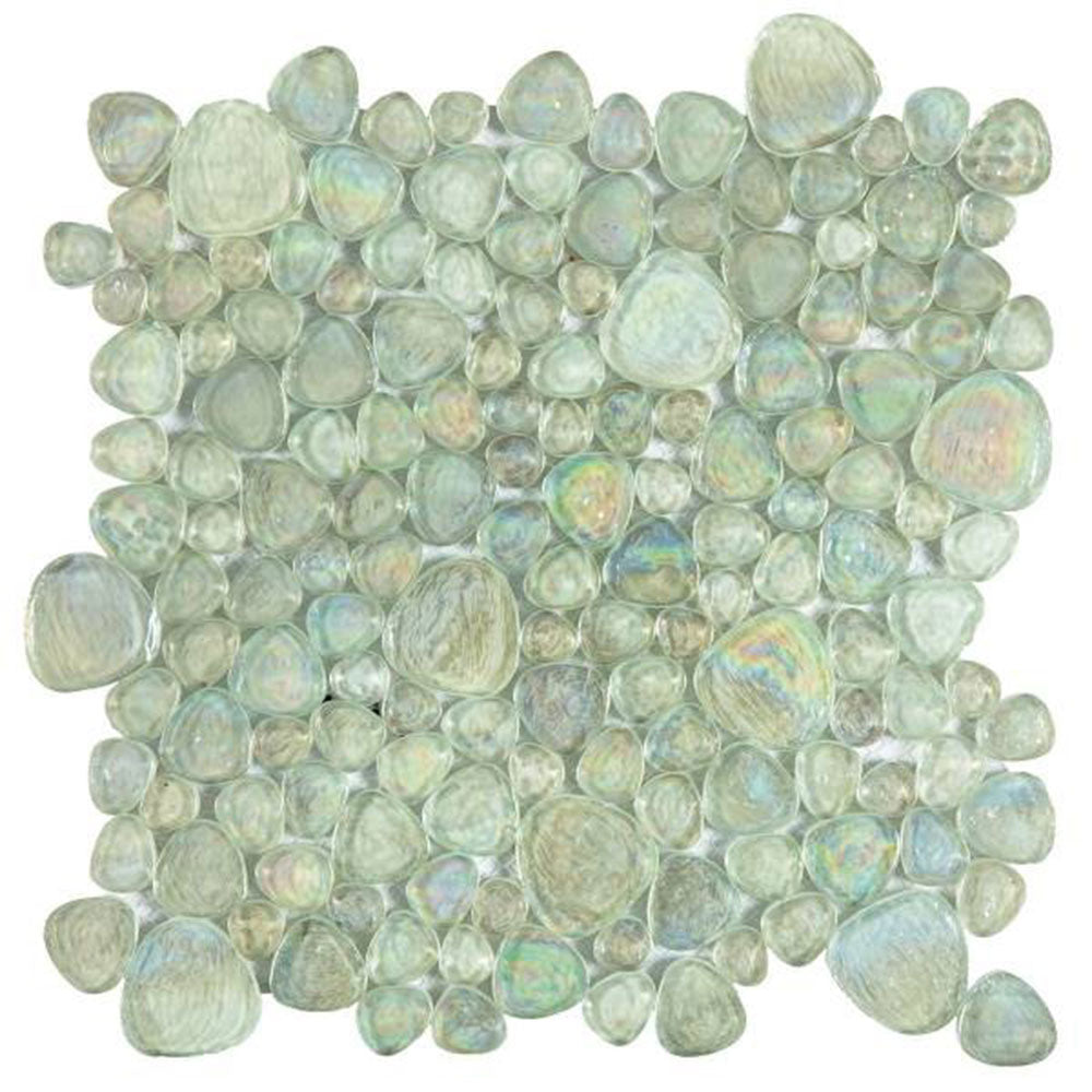 Bati Orient Glass Pebbles Mosaic 12.10" x 12.10"