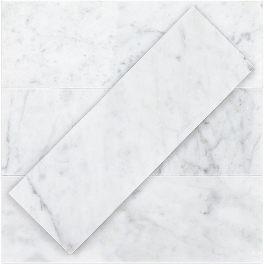 Soho Studio White Carrara 4" x 12"