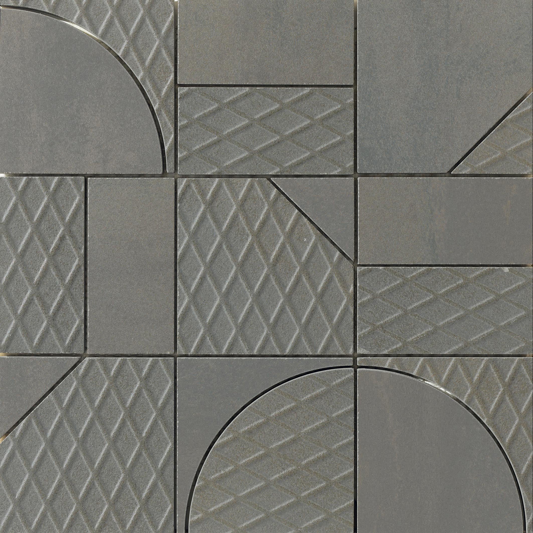 Emser Ironworx Geometric Mosaic 12" x 12"