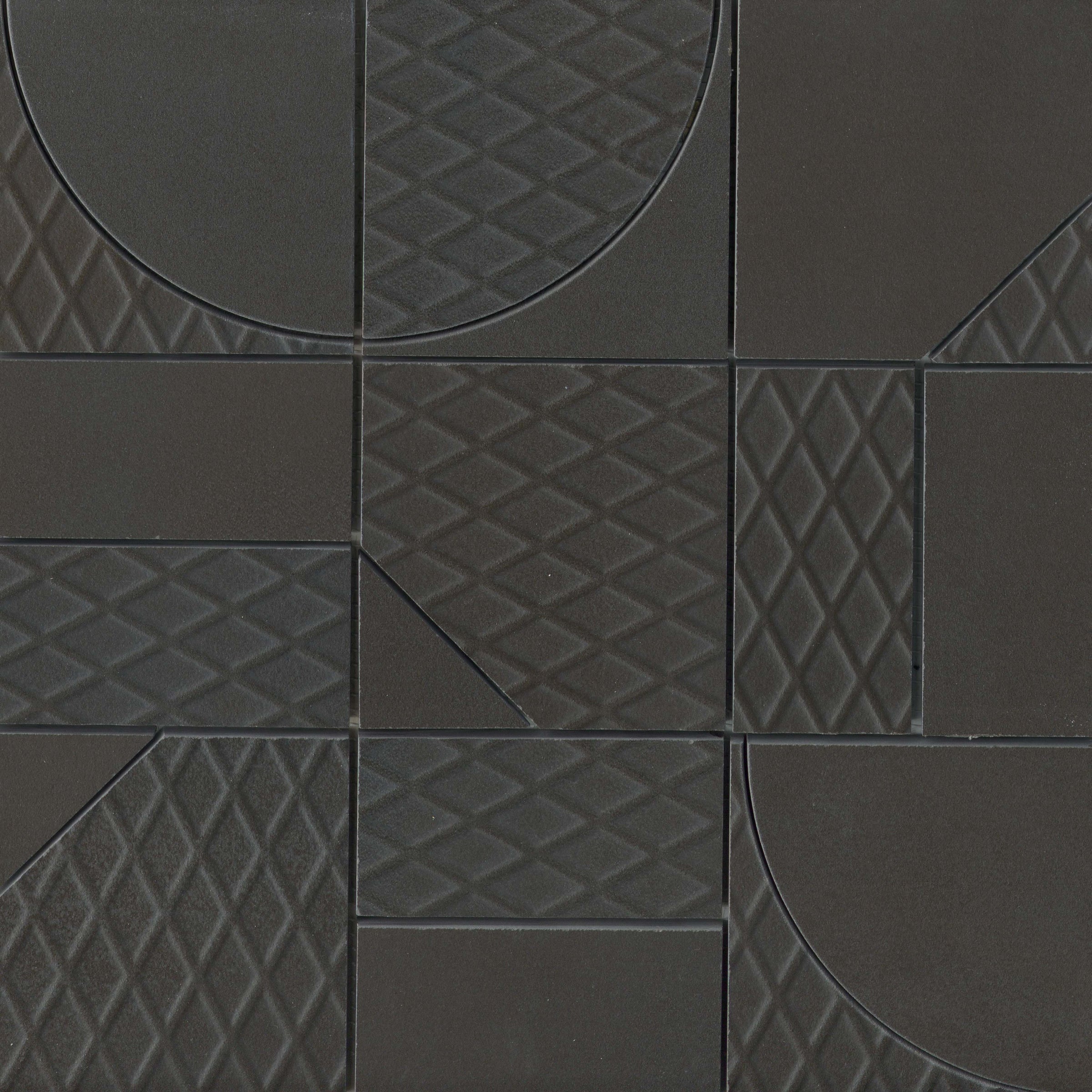 Emser Ironworx Geometric Mosaic 12" x 12"